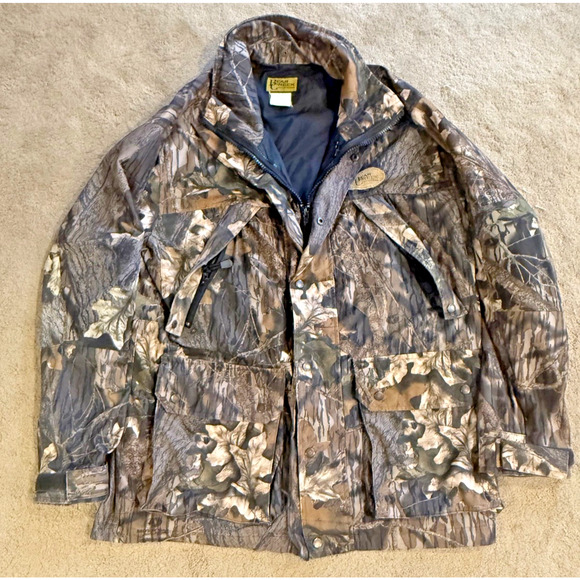 Bear Creek Outfitters Parka Mens Camo Mossy Oak Mens Double Lined Arms Medium - Picture 1 of 11